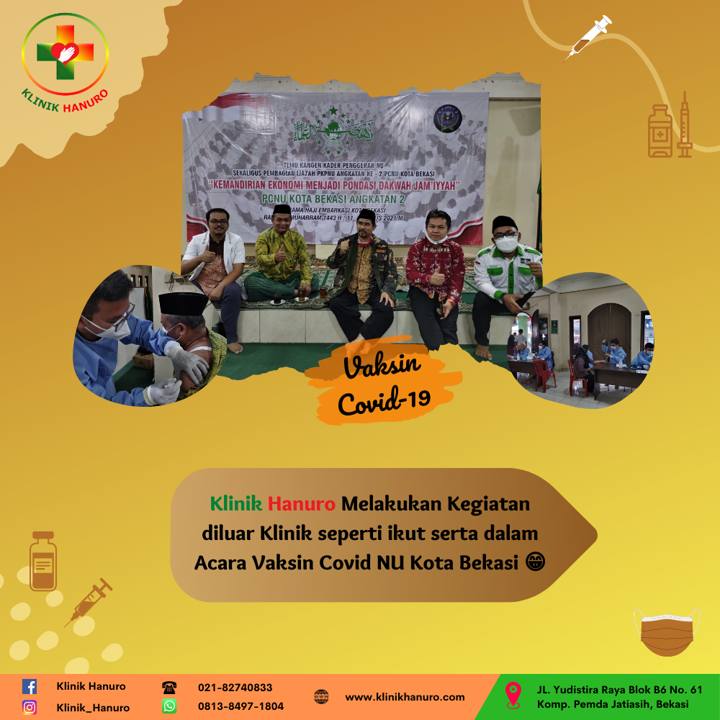 Vaksin COVID-19 bersama NU Kota Bekasi